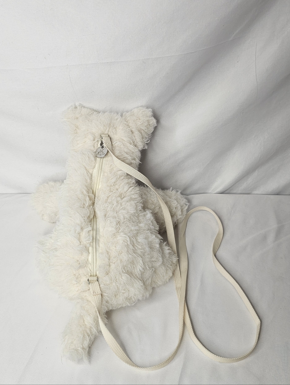 Jellycat Munro Scottie Dog Bag Plush White Terrier Puppy Crossbody Purse Rare - Picture 6 of 14